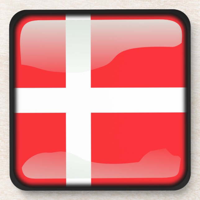 Flag of Denmark Coaster (Front)
