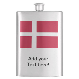 Flag of Denmark Hip Flask