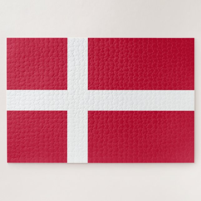 Flag of Denmark Jigsaw Puzzle (Horizontal)