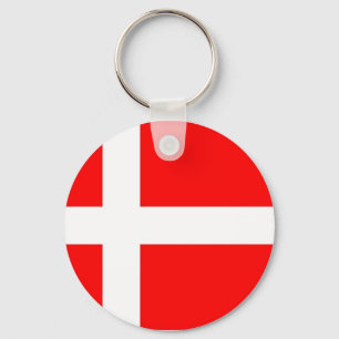 Flag of Denmark Key Ring