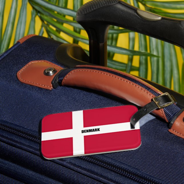 Flag of Denmark Luggage Tag (Front Insitu 3)