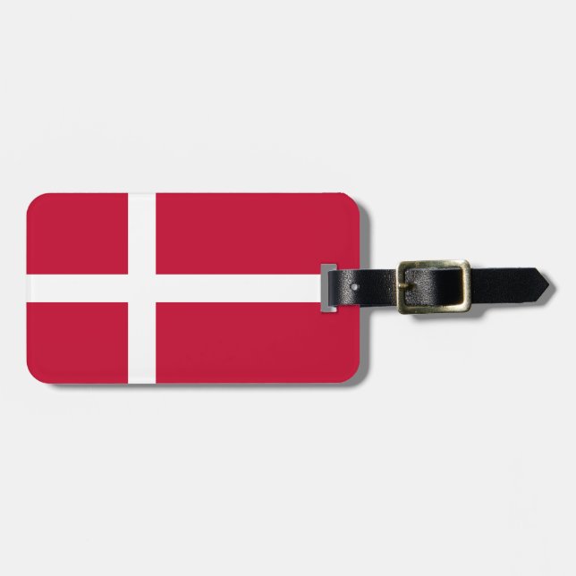 Flag of Denmark Luggage Tag (Front Horizontal)