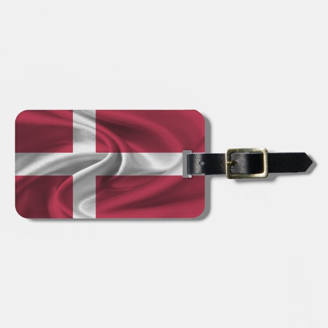 Flag Of Denmark Luggage Tag (Front Horizontal)
