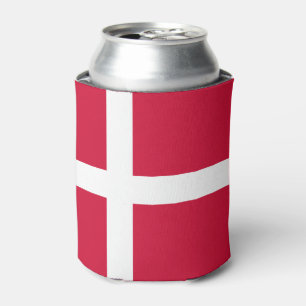 Flag of Denmark or Danish Cloth Can Cooler