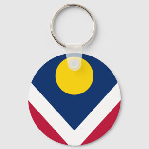 Flag of Denver, Colorado Key Ring