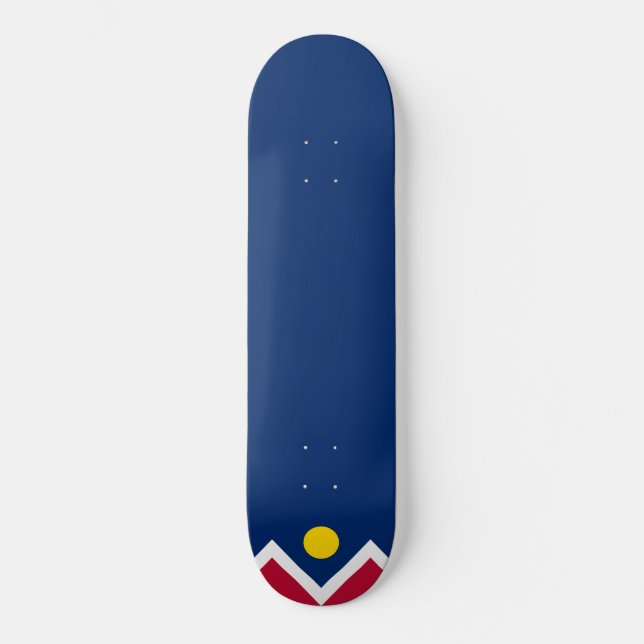 Flag of Denver (Colorado, USA) Skateboard (Front)