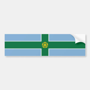 Flag of Derbyshire (County of England, UK) Bumper Sticker