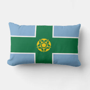 Flag of Derbyshire (County of England, UK) Lumbar Cushion