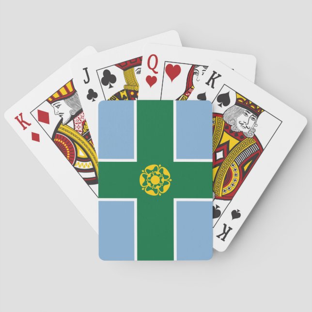 Flag of Derbyshire (County of England, UK) Playing Cards (Back)