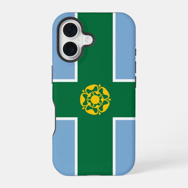 Flag of Derbyshire  iPhone 16 Case (Back)