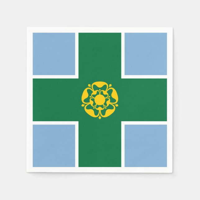 Flag of Derbyshire Paper Napkins (Front)