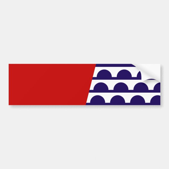 Flag of Des Moines (Iowa City) Bumper Sticker (Front)