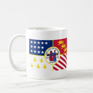 Flag of Detroit, Michigan Coffee Mug