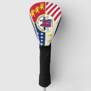 Flag of Detroit, Michigan Golf Head Cover
