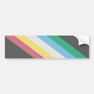 Flag of Disability Pride Bumper Sticker