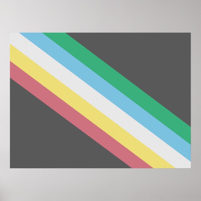 Flag of Disability Pride Poster (Front)