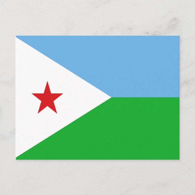 Flag of Djibouti Postcard (Front)