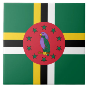 Flag of Dominica Ceramic Tile