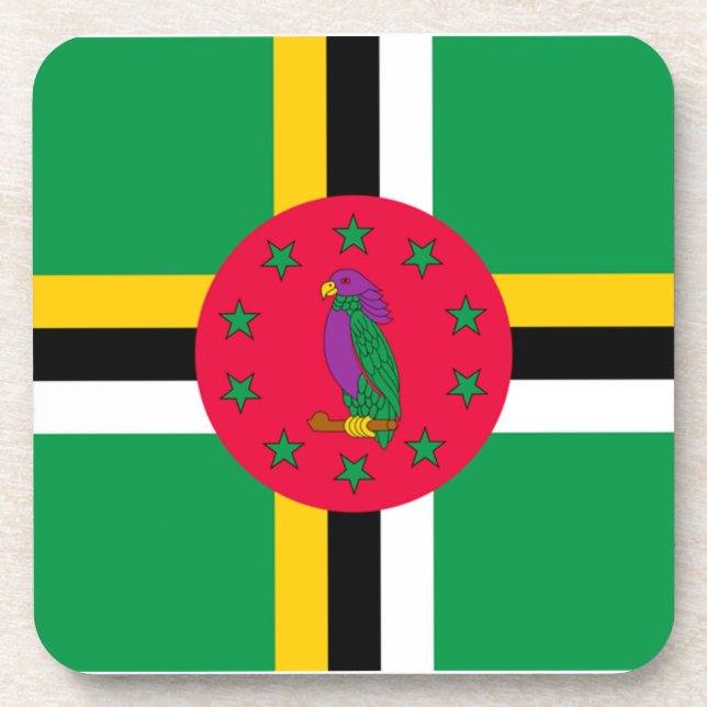 Flag of Dominica Coaster (Front)