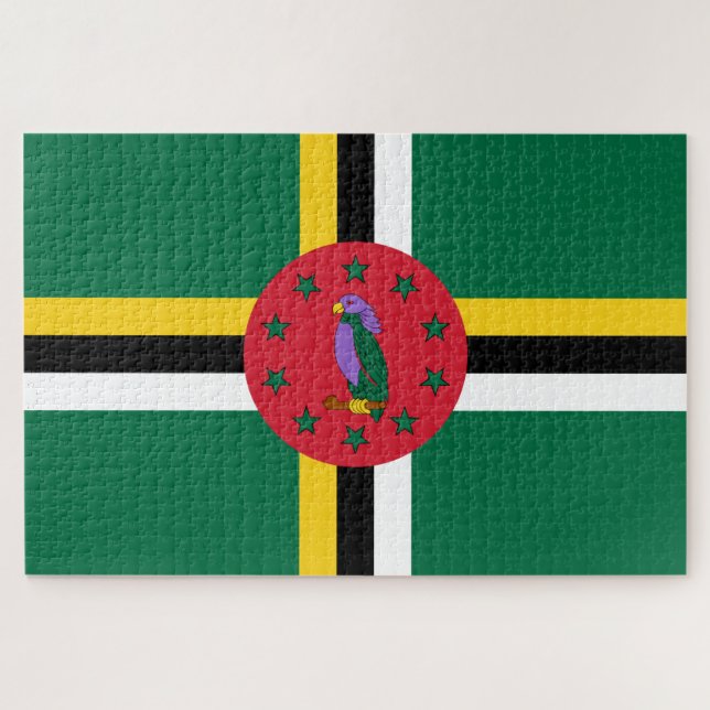 Flag of Dominica Jigsaw Puzzle (Horizontal)