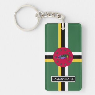 Flag of Dominica Key Ring