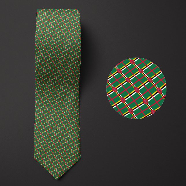 Flag of Dominica Pattern Tie (Creator Uploaded)