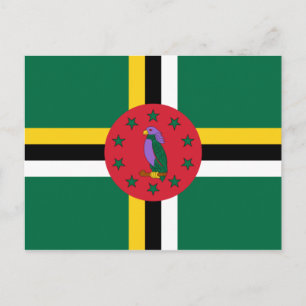 Flag of Dominica Postcard