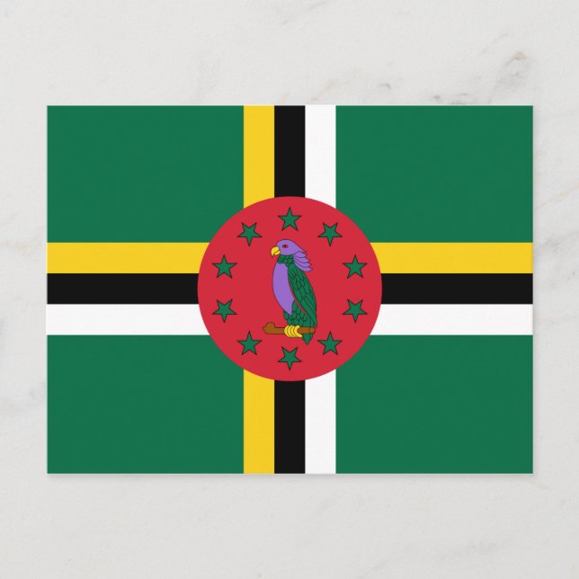 Flag of Dominica Postcard (Front)