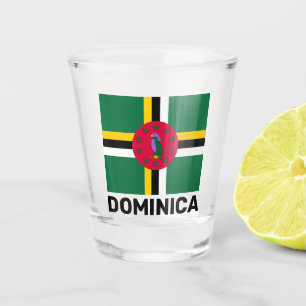 Flag of Dominica Shot Glass