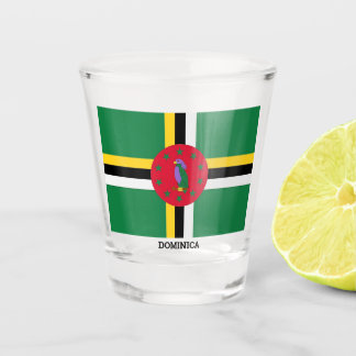 Flag of Dominica Shot Glass
