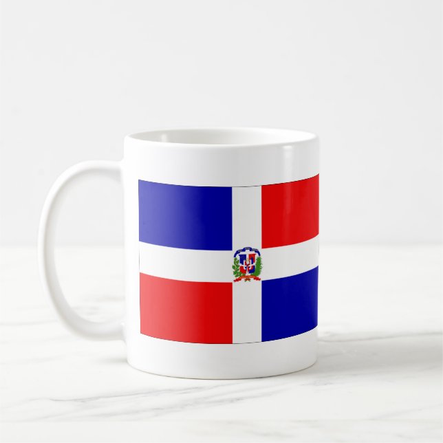 Flag of Dominican Republic Coffee Mug (Left)