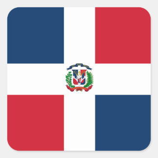 Flag of Dominican Republic Label