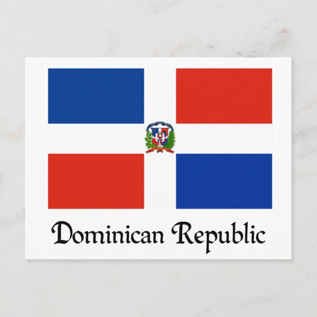 Flag of Dominican Republic Postcard (Front)