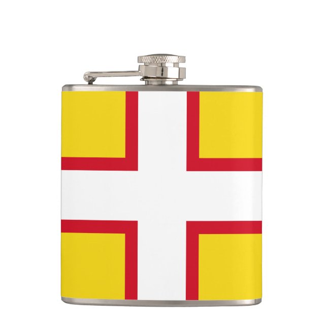 Flag of Dorset Hip Flask (Front)