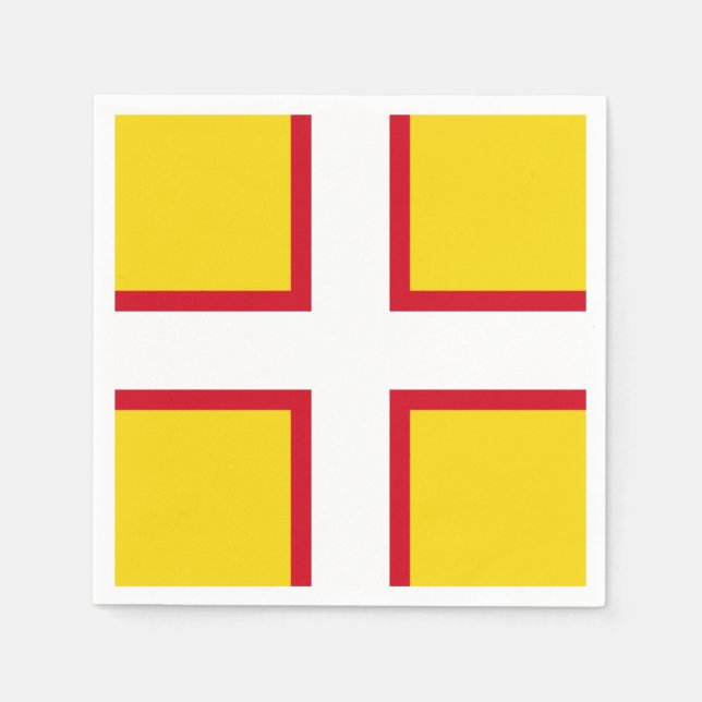 Flag of Dorset Paper Napkins (Front)