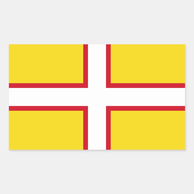 Flag of Dorset Rectangular Sticker (Front)