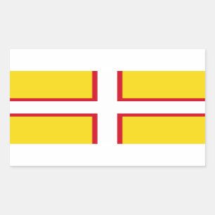 Flag of Dorset Rectangular Sticker