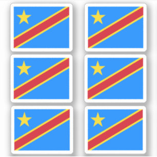 Flag of DR Congo - a collection Sticker