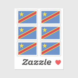 Flag of DR Congo Collection pack of 6