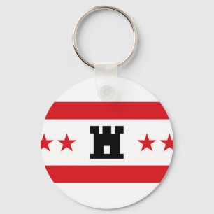 Flag of Drenthe Key Ring