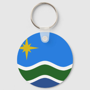 Flag of Duluth, Minnesota Key Ring