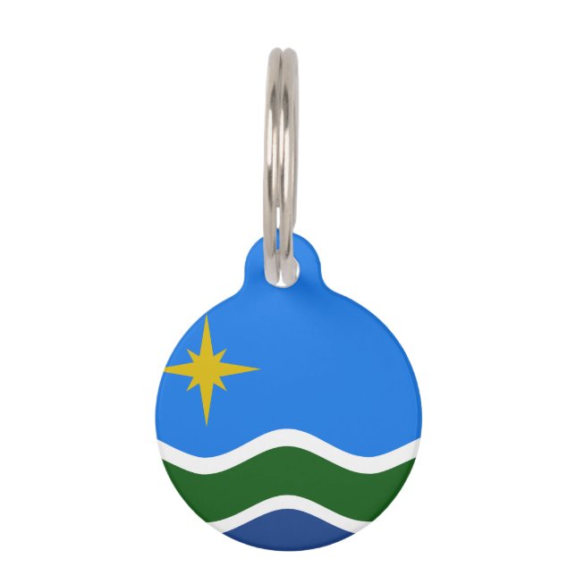 Flag of Duluth, Minnesota Pet Tag (Front)