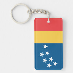 Flag of Durham, North Carolina Key Ring