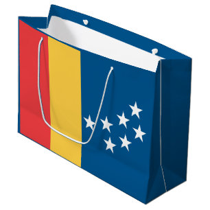 Flag of Durham, North Carolina Large Gift Bag