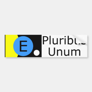 Flag of Earth - E Pluribus Unum Bumper Sticker
