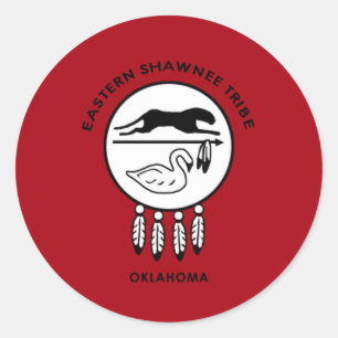 Flag of Eastern Shawnee Classic Round Sticker