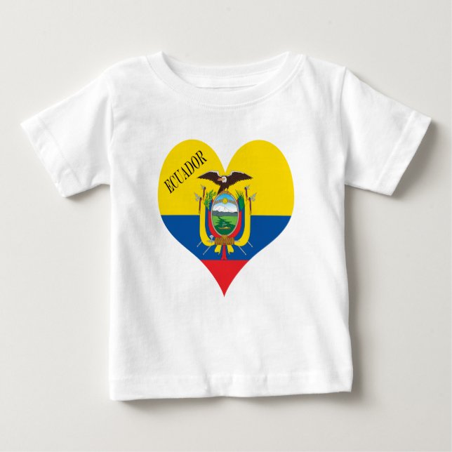 Flag of Ecuador Baby T-Shirt (Front)
