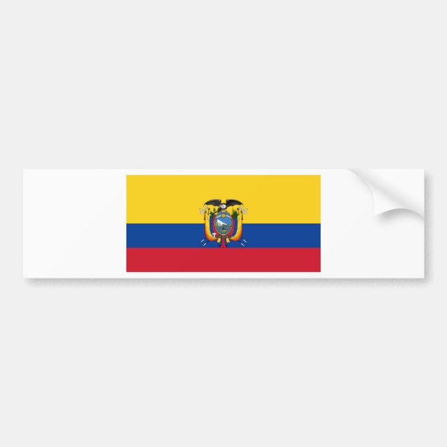 Flag of Ecuador Bumper Sticker (Front)