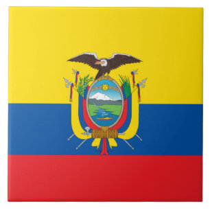 Flag of Ecuador Ceramic Tile