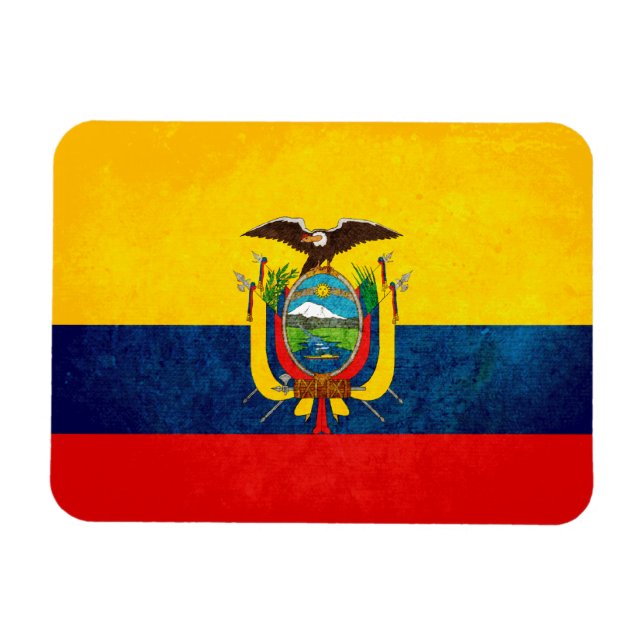 Flag of Ecuador Magnet (Horizontal)